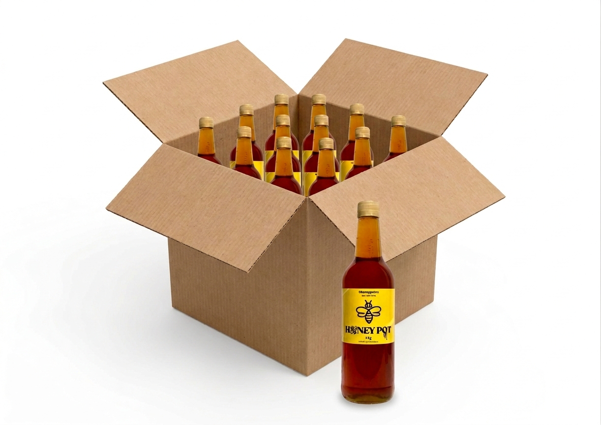 Miel Pura de Abeja Caja x12 (1kg c/u) - Miel pura artesanal Honey Pot cosechada en Guanare Portuguesa
