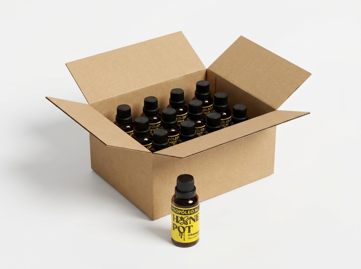 Propóleo al 30% Gotero 30ml Caja x12 (30ml c/u) - Miel pura artesanal Honey Pot cosechada en Guanare Portuguesa