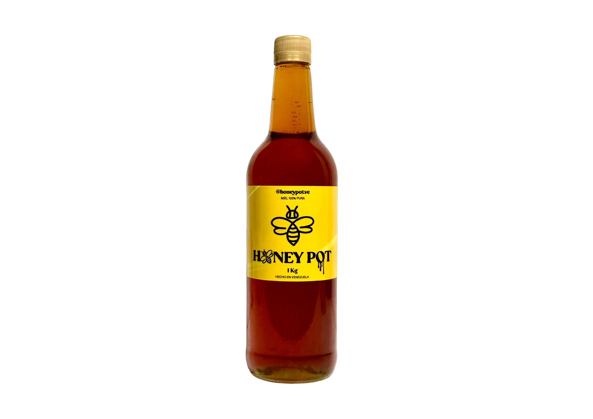 Miel Pura de Abeja 1kg - Miel pura artesanal Honey Pot cosechada en Guanare Portuguesa