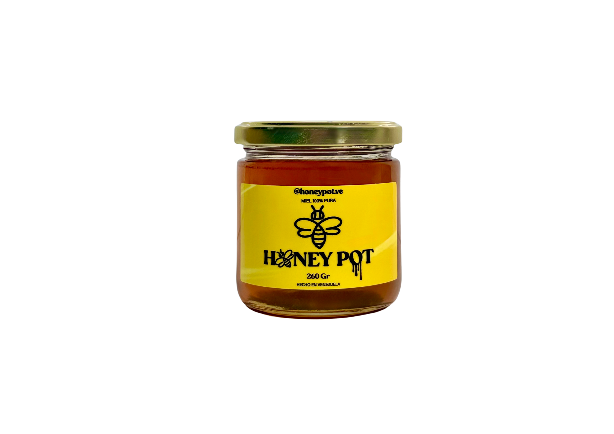 Miel Pura de Abeja 260g - Miel pura artesanal Honey Pot cosechada en Guanare Portuguesa